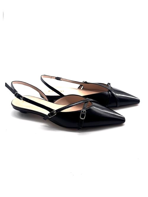 Slingback donna con cinturini IL LACCIO | 1064NAPLAKNERO